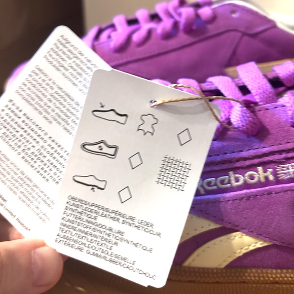 Reebok Classic Club C Grounds UK purple sneakers NWT - Picture 6 of 10